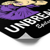 Epilepsie Warrior Unbrechbare Epilepsie Bewusstsei Poster (Ecke)