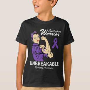 Epilepsie Warrior Unbrechbare Epilepsie Bewusstsei T-Shirt