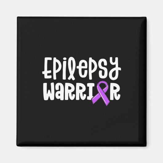 Epilepsie Warriors Kids Lila Band-Bewusstseinsbild Magnet (Vorne)