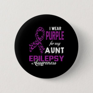 Epilepsienbewusstsein, das ich für meine Tantfamil Button