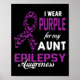 Epilepsienbewusstsein, das ich für meine Tantfamil Poster
