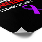 Epilepsy Awareness Brain Waves Epileptic Warrior S Poster (Ecke)
