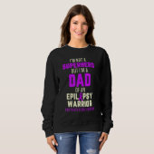 Epilepsy Awareness Dad Hero Epileptic Warrior Surv Sweatshirt (Vorne ganz)