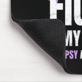 Epilepsy Awareness Design Her Fight My Gift Mousepad (Ecke)