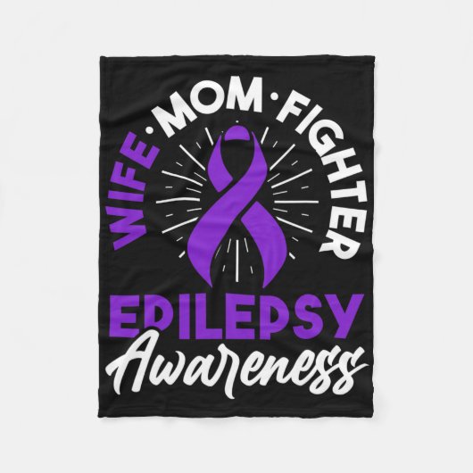 Epilepsy Awareness Disease Fun Epileptic Warrior S Fleecedecke (Vorderseite)