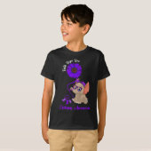 Epilepsy Awareness Elephant Faith Hope Love Sunflo T-Shirt (Vorne ganz)