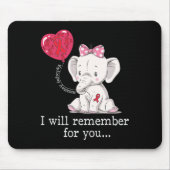 Epilepsy Awareness Elephant  Mousepad (Vorne)