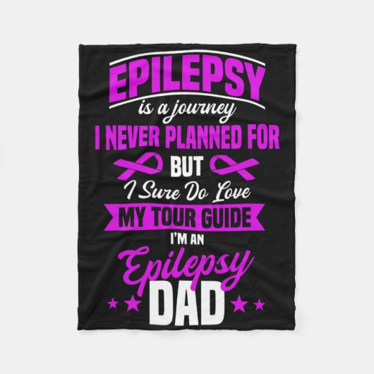 Epilepsy Awareness Epileptic Seizure Disorder Fath Fleecedecke (Vorderseite)