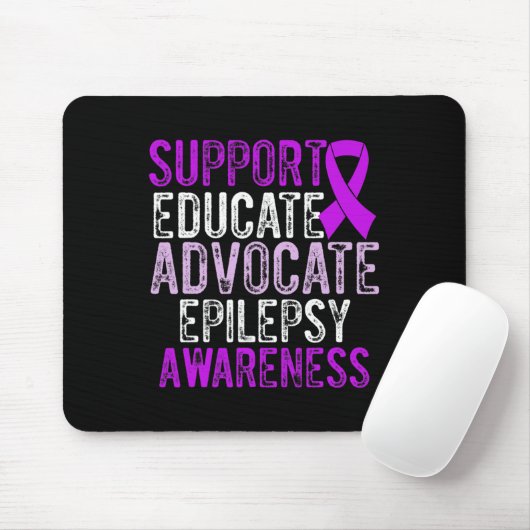 Epilepsy Awareness Epileptic Warrior Survivor 10 Mousepad (Mit Mouse)