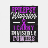 Epilepsy Awareness Epileptic Warrior Survivor 11  Fleecedecke (Vorderseite)
