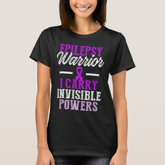 Epilepsy Awareness Epileptic Warrior Survivor 11 T-Shirt (Vorderseite)