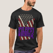 Epilepsy Awareness Epileptic Warrior Survivor 17  T-Shirt (Vorderseite)