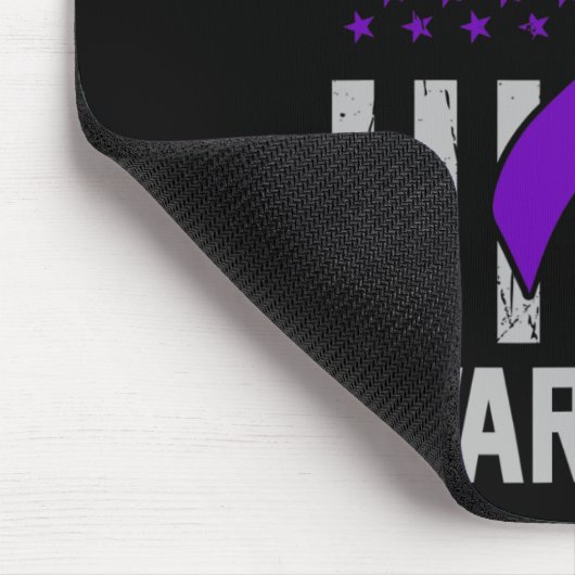 Epilepsy Awareness Epileptic Warrior Survivor 19  Mousepad (Ecke)