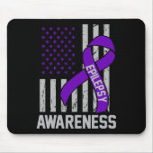 Epilepsy Awareness Epileptic Warrior Survivor 19  Mousepad (Vorne)