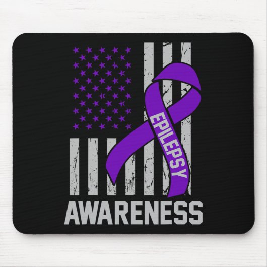 Epilepsy Awareness Epileptic Warrior Survivor 19  Mousepad (Vorne)