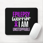 Epilepsy Awareness Epileptic Warrior Survivor 23  Mousepad (Mit Mouse)