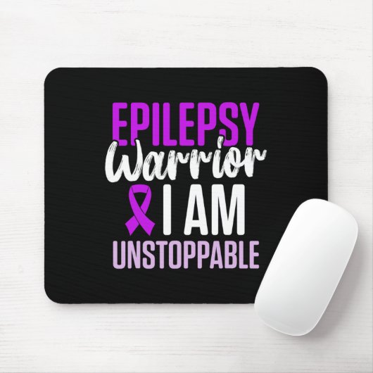 Epilepsy Awareness Epileptic Warrior Survivor 23  Mousepad (Mit Mouse)