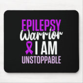 Epilepsy Awareness Epileptic Warrior Survivor 23  Mousepad (Vorne)