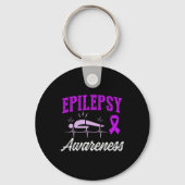 Epilepsy Awareness Epileptic Warrior Survivor 25  Schlüsselanhänger (Vorderseite)