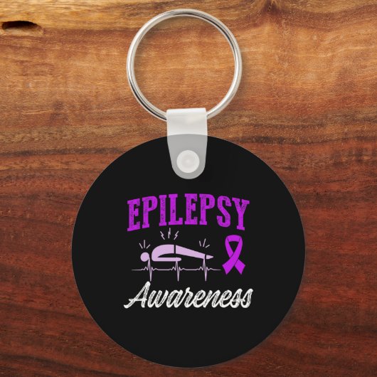 Epilepsy Awareness Epileptic Warrior Survivor 25  Schlüsselanhänger (Vorderseite)