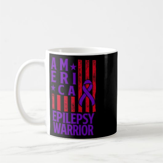 Epilepsy Awareness Epileptic Warrior Survivor 28  Kaffeetasse (Links)