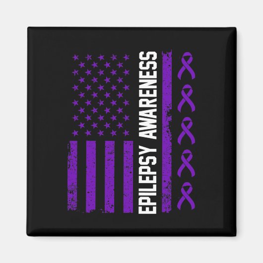 Epilepsy Awareness Epileptic Warrior Survivor 29  Magnet (Vorne)