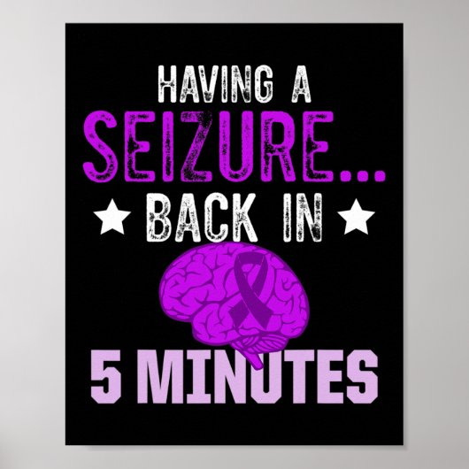 Epilepsy Awareness Epileptic Warrior Survivor 4 Poster (Vorne)