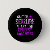 Epilepsy Awareness Epileptic Warrior Survivor 5  Button (Vorderseite)