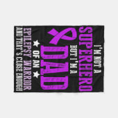 Epilepsy Awareness Epileptic Warrior Survivor 6 Fleecedecke (Vorderseite (Horizontal))