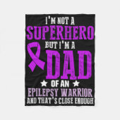 Epilepsy Awareness Epileptic Warrior Survivor 6 Fleecedecke (Vorderseite)