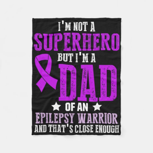 Epilepsy Awareness Epileptic Warrior Survivor 6 Fleecedecke (Vorderseite)