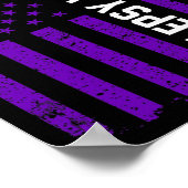 Epilepsy Awareness Epileptic Warrior Survivor 7  Poster (Ecke)