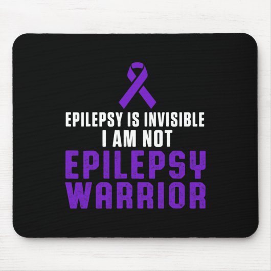 Epilepsy Awareness Fun Healthcare Epileptic Warrio Mousepad (Vorne)