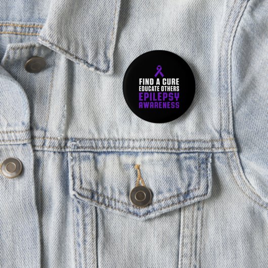 Epilepsy Awareness Fun Healthy Epileptic Warrior S Button (Beispiel)