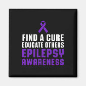 Epilepsy Awareness Fun Healthy Epileptic Warrior S Magnet (Vorne)