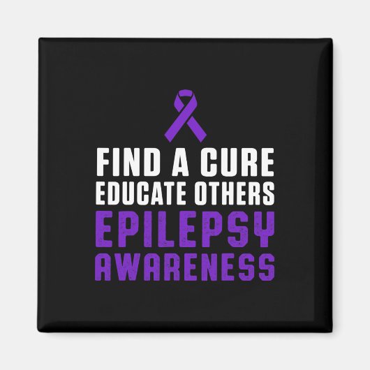Epilepsy Awareness Fun Healthy Epileptic Warrior S Magnet (Vorne)