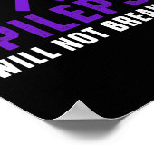 Epilepsy Awareness Fun Therapists Epileptic Warrio Poster (Ecke)