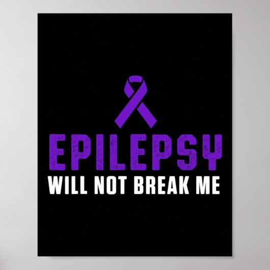 Epilepsy Awareness Fun Therapists Epileptic Warrio Poster (Vorne)