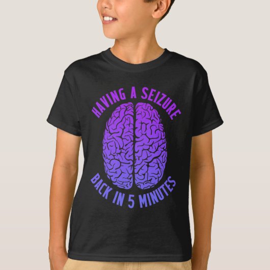 Epilepsy Awareness Having Seizure Epileptic Warrio T-Shirt (Vorderseite)