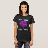 Epilepsy Awareness Having Seizure Epileptic Warrio T-Shirt (Vorne ganz)