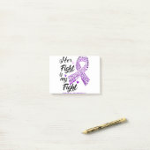 Epilepsy Awareness Her Fight is my Fight Post-it Klebezettel (Auf Schreibtisch)