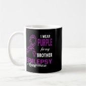 Epilepsy Awareness I Wear Purple For My Brother Fa Kaffeetasse (Links)