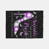 Epilepsy Awareness In November We Wear Purple Butt Fleecedecke (Vorderseite (Horizontal))