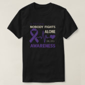 Epilepsy Awareness In This Family Nobody Fights  T-Shirt (Design vorne)