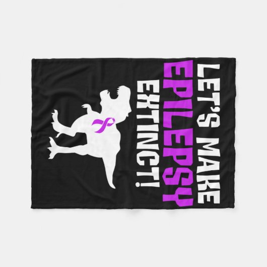 Epilepsy Awareness Make Epileptic Warrior Survivor Fleecedecke (Vorderseite (Horizontal))