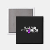 Epilepsy Awareness Month Husbynd Of A Warrior Purp Magnet (Vorderseite/Rückseite)