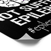 Epilepsy Awareness Month I Choose To Byttle Purple Poster (Ecke)