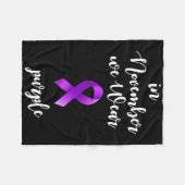 Epilepsy Awareness Month In November We Wear Purpl Fleecedecke (Vorderseite (Horizontal))