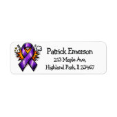 Epilepsy Awareness | Purple Awareness Ribbon (Vorne)