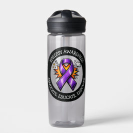 Epilepsy Awareness | Purple Awareness Ribbon Trinkflasche
